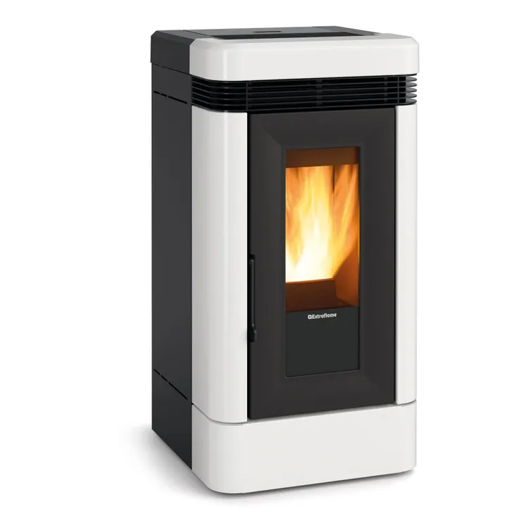 Poêle à granulés EXTRAFLAME Lucia plus blanc 12 kW